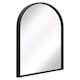 image 4 of The Arcus - Black Metal Framed Arched Wall Mirror 39" X 27" (100CM X 70CM). Suitable for Inside and Outside! Black