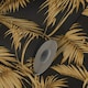 image 3 of AS Creation Lola Paris Palm Leaf Textured Wallpaper - Black/Gold - 10m x 53cm | Black