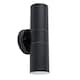 image 4 of ValueLights Pair Of Modern IP44 Rated Black Stainless Steel Outdoor Up Down Wall Lights Black