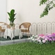 image 2 of Outsunny 5PCs Decorative Garden Fencing 32in x 10ft Metal Border Edging