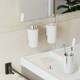image 2 of Cosmic Soap Dispenser w/ Screws & Stainless Steel for Bathroom, Light Grey-200ml
