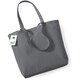 image 3 of Westford Mill Organic Premium Cotton Tote Bag - Graphite - One Size Grey
