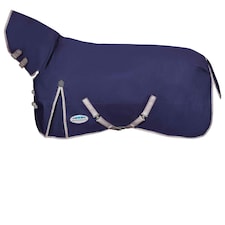 Weatherbeeta Comfitec Essential Combo Neck Horse Turnout Rug - Navy/Silver/Red - 6´ 5"