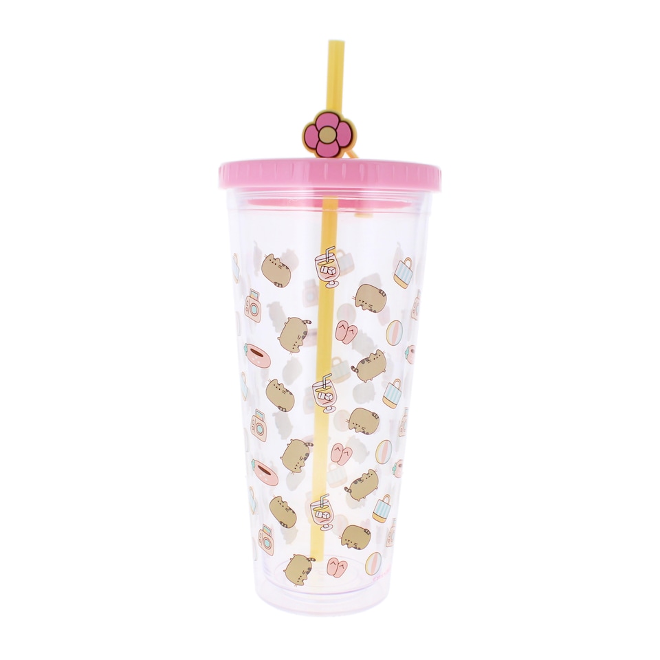 image 1 of Pusheen Beaker & Straw