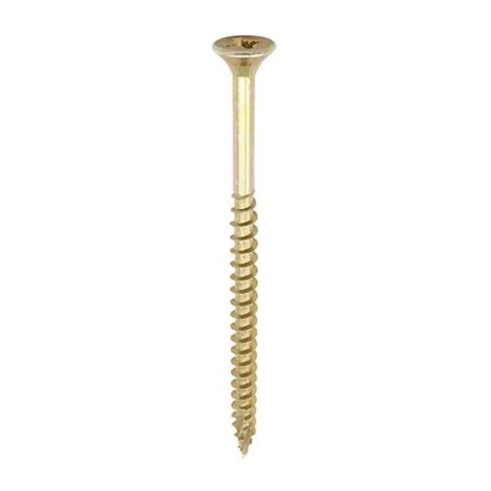 image 1 of Timco - C2 Strong-Fix Multi-Purpose Premium Screws - PZ - Double Countersunk - Yellow (Size 6.0 x 100 - 225 Pieces)