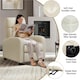 image 4 of Yaheetech Fabric Recliner Sofa Recliner Chair Cream