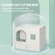 image 4 of PawHut Cat Litter Box, Hooded Cat Litter Tray w/ Drawer Pan, Scoop, Deodorants