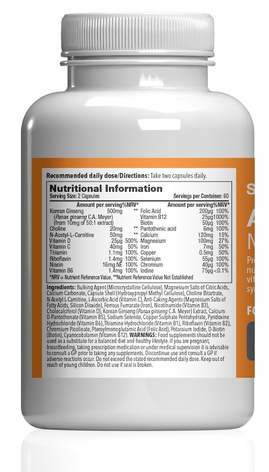 image 1 of Anti-Fatigue Multivitamin - 120 Capsules