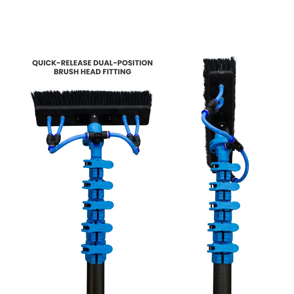 image 1 of Aquaspray® Venom 25ft Hybrid 50/50 Window Cleaning Pole | Black
