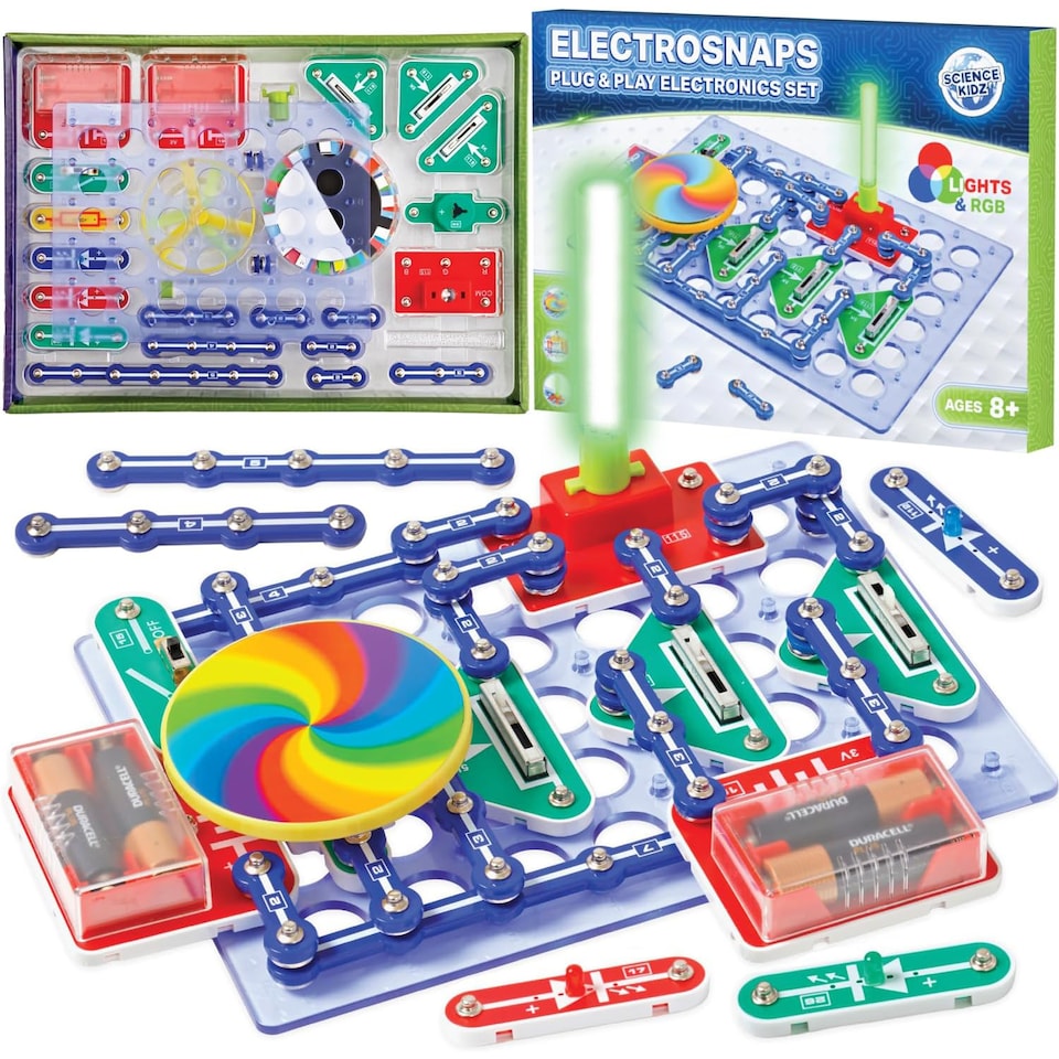 image 1 of Science Kidz Electro Snaps Light & Colour Set
