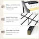 image 7 of COSTWAY Double Size Metal Bed Frame for Easy Assembly Black
