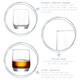 image 2 of LAV Diamond Whisky Glasses - 215ml - Clear - Pack of 6 Clear