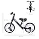 image 5 of HOMCOM 11 Inch Kids Balance Bike Training Pedal Bicycle With Removable Stabilizers EVA Tyres Adjustable Seat Height 2 to 5 Years Gift for Boys Girls Black