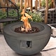 image 2 of Centurion TABITI Dark Grey Lavish Garden & Patio Fire Pit with Stone Finish - Fully Assembled