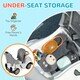 image 8 of AIYAPLAY 3 in 1 Ride on Push Car, Cartoon Robot Foot to Floor Slider - White