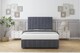 image 1 of Sloomy Langston Steel Plush Divan Bed With Mattress 2 Drawers Right Side With 54" Floor Standing Headboard & 12" Matching Footboard 6' Super King | Grey | Steel | Super King | 1