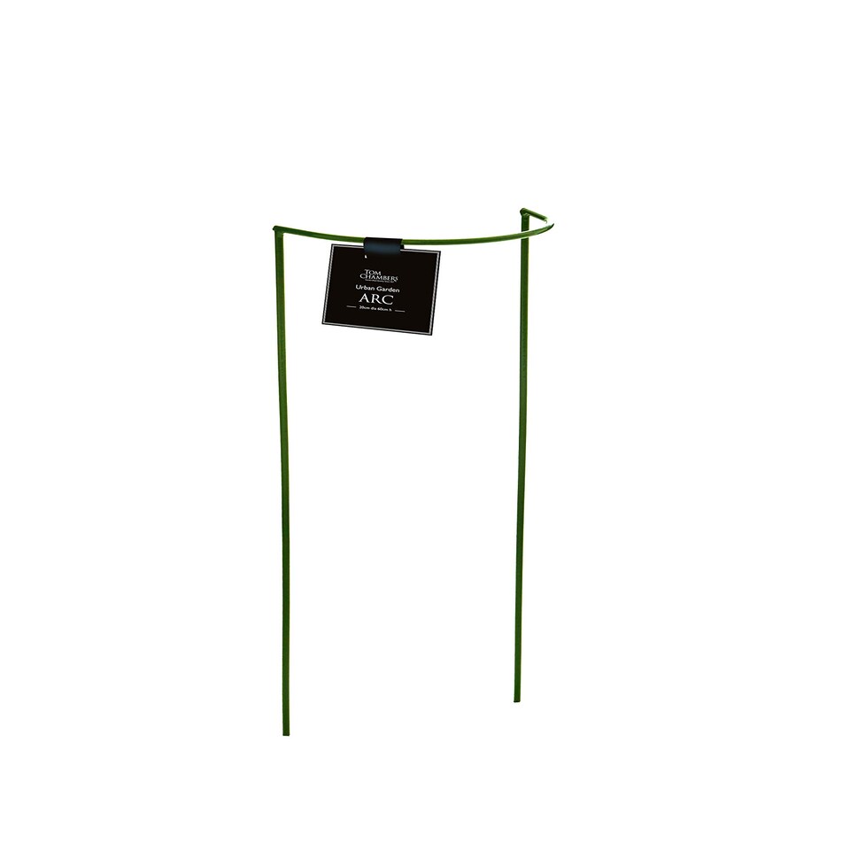 image 1 of Tom Chambers Urban Metal Green Herbaceous Garden Plant Support Arc 20cm x 60cm - Small