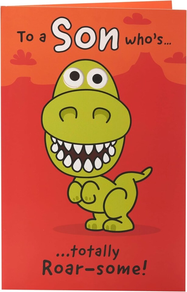 image 1 of Dino Design Son Birthday Card