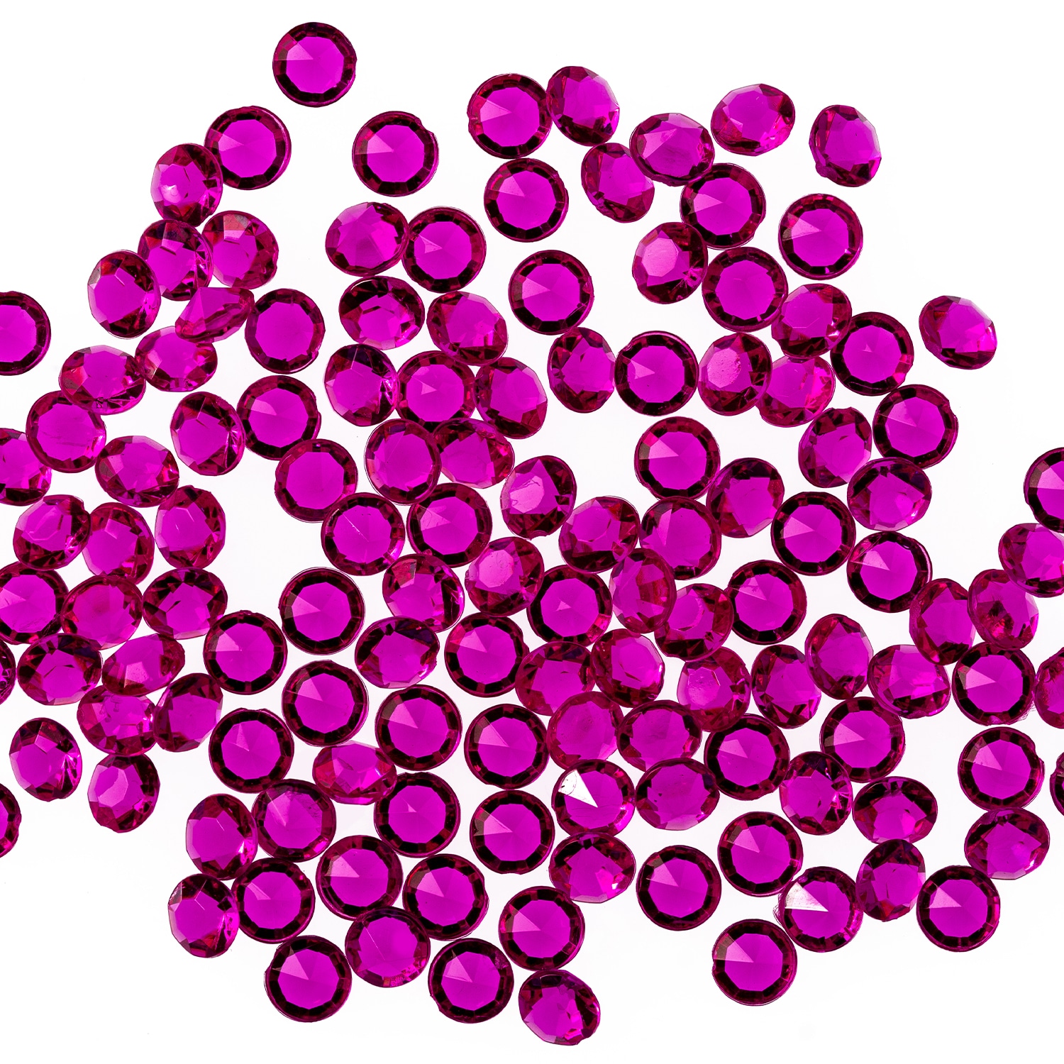 Neel Blue Acrylic Rhinestone Table Confetti, Table Scatters - 6000pcs in Fuchsia