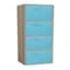 Antique Oak & Sky Blue