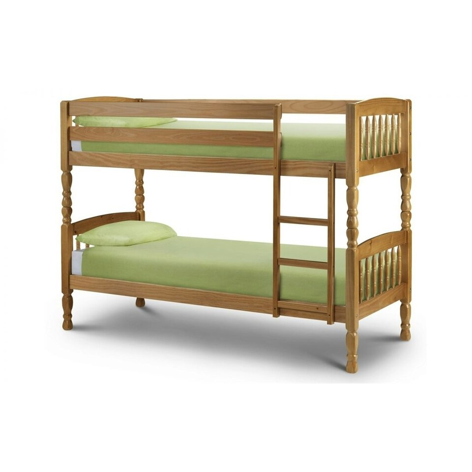 image 1 of Solid Pine Shaker Style Bunk Bed 2 x 3ft (90cm)