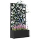 image 9 of Outsunny Metal Raised Garden Bed with Trellis, Outdoor Elevated Planter Box 