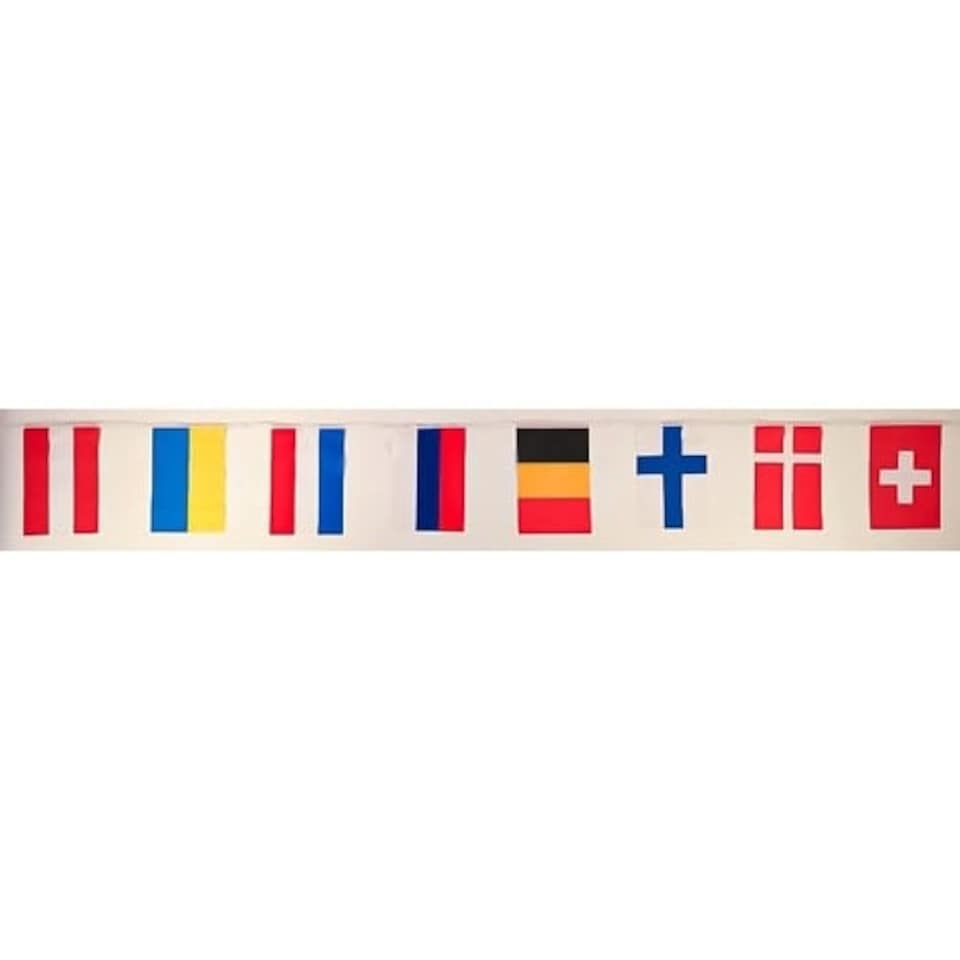 image 1 of European Flags Bunting 8m