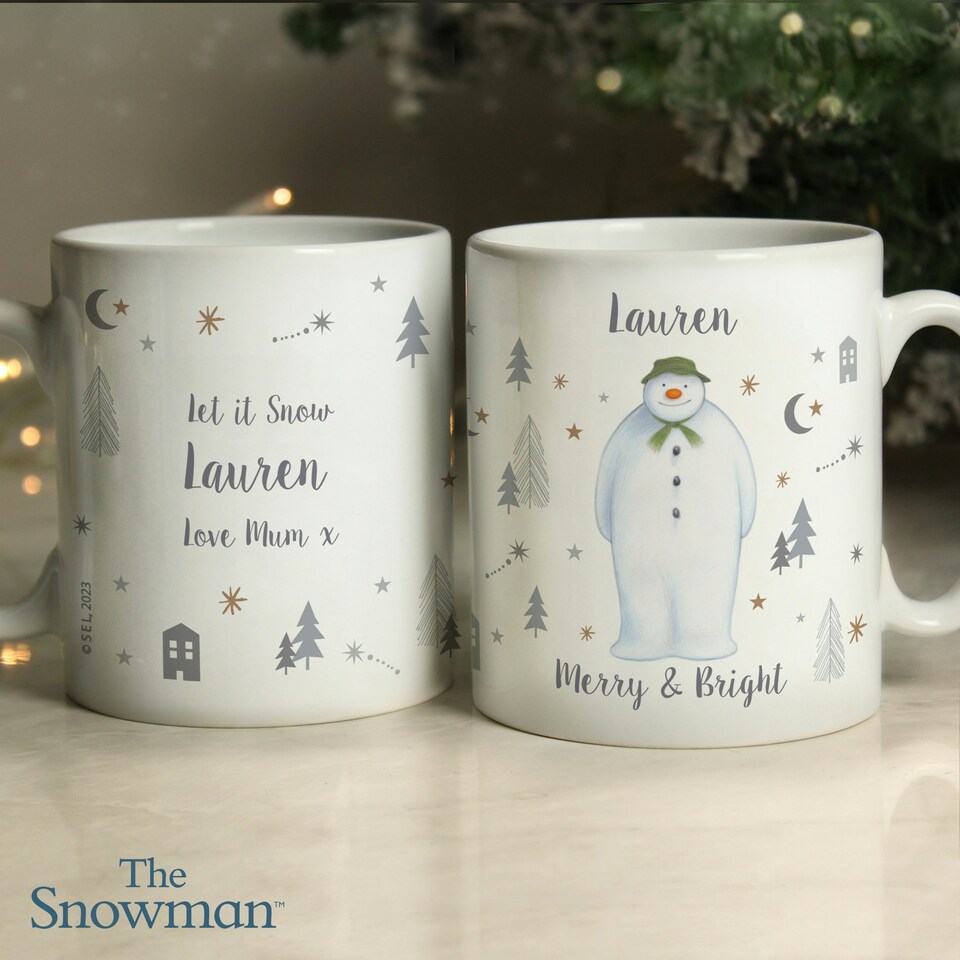 image 1 of Personalised The Snowman Magical Adventure Mug White