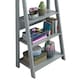 image 4 of Riva Ladder Bookcase  5 Tier Light Grey
