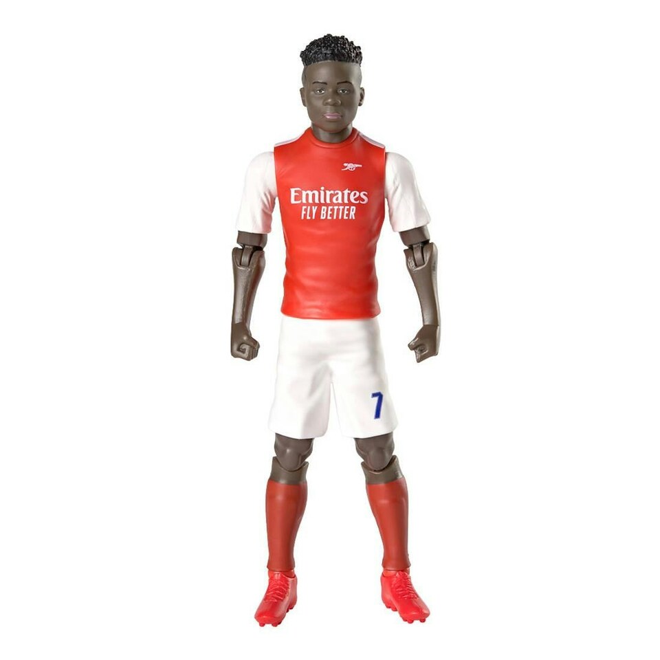 Arsenal FC Bukayo Saka Action Figure - White/Red - One Size