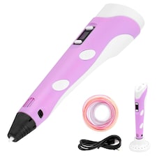 3D Printing Pen Starter Kit with PLA Filaments | Adjustable Temperature 3D Drawing Pen for Kids & Adults | Creative Craft & Modelling Pen Set