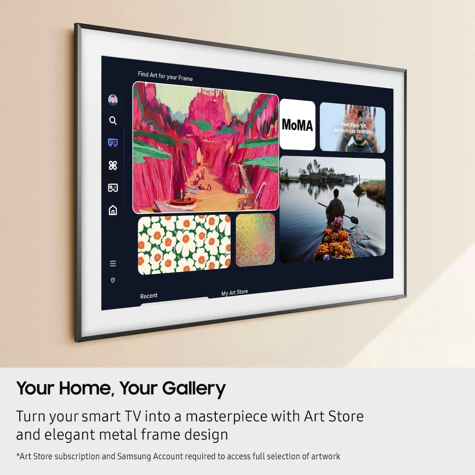 image 1 of Samsung The Frame Pro 65" 4K Ultra HD Neo QLED Neo Quantum HDR Smart TV QE65LS03FW