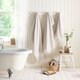 image 2 of D & D Popcorn Check Hand Towel Natural