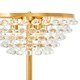 image 2 of Interiors by Premier Clear Crystal Floor Lamp with Gold Metal Base, Elegant Crystal Bead Standing Lamp for Living Room Gold
