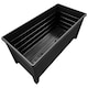 image 2 of Set Of Black Grosvenor Planter Sets 2 Troughs & 2 Square Perfect For Home & Garden Use Black