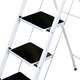image 6 of Oypla Foldable 4 Step Ladder Stepladder Non Slip Tread Safety Steel Step White