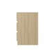 image 8 of GFW Catania Pair of 3 Drawer Bedside Tables - Euro Oak