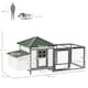 image 10 of PawHut Chicken Coop Hen Poultry House w/ Nesting Box Outdoor Run Patio Wooden