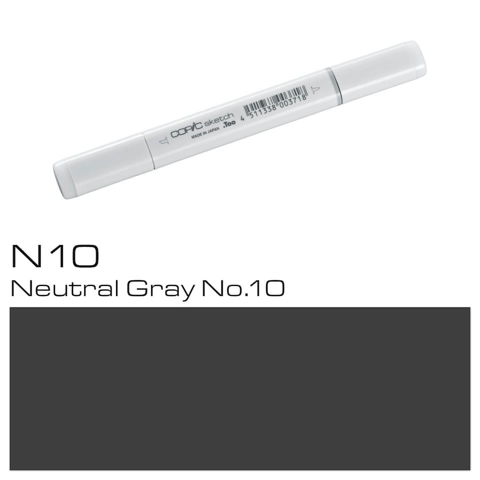 image 1 of Copic Sketch Marker, Neutral Gray No.10, Single Pen