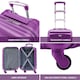 image 2 of Flight Knight 29" Extra Large Suitcase – 20kg Capacity Hard Shell Check-In Luggage with 4 Wheels  100+ Airlines Approved: Ryanair, EasyJet, Jet2, Wizz Air, BA | Purple | Purple | Large