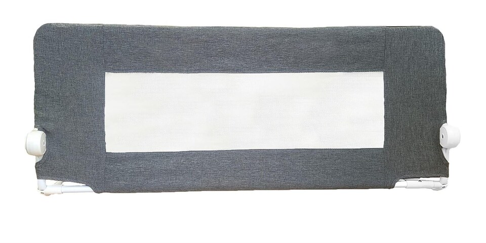 image 1 of Safetots Deluxe Soft Touch Denim Extra Tall Bed Rail, Grey 140cm Wide x 60cm Tall, Toddler Bed Guard For Safety