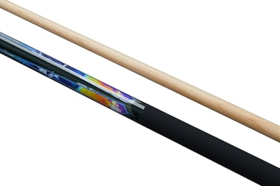image 1 of Powerglide Psychedelic Pool Cue 10mm Maple Shaft Matt Grip