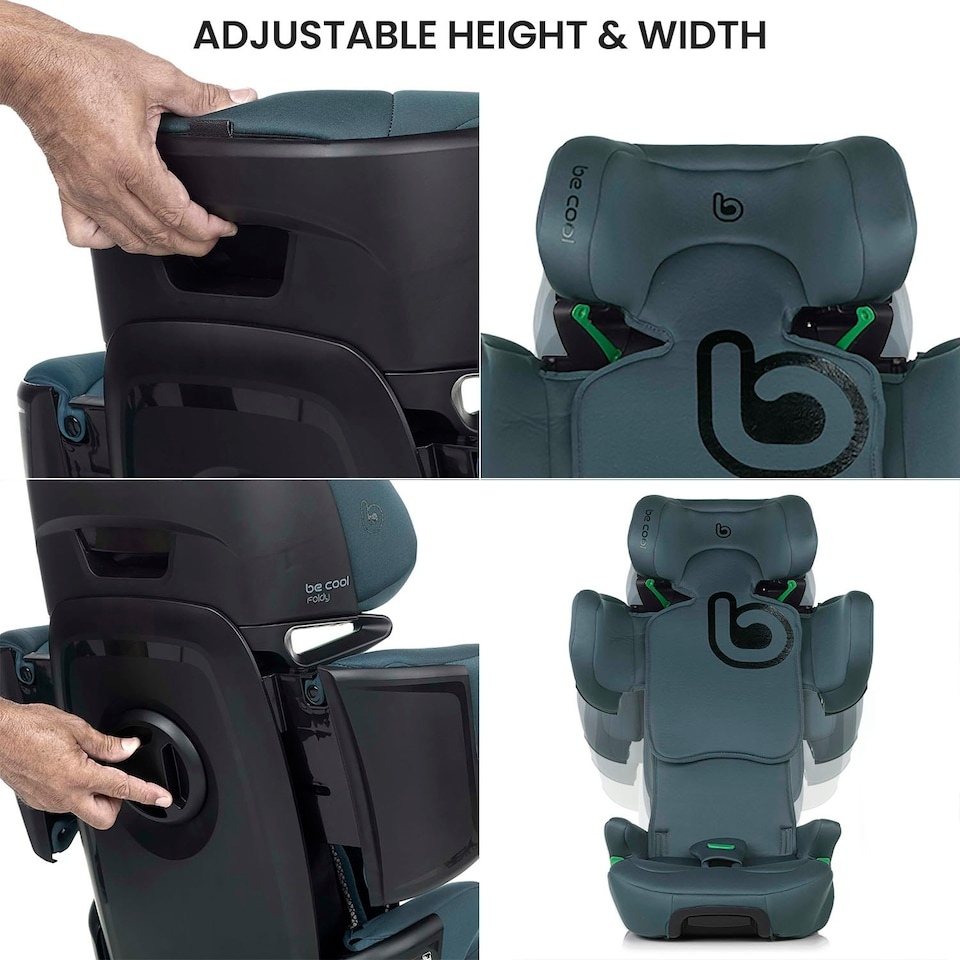 image 1 of Be Cool Foldy i-Size Car Seat 100-150cm, 3.5-12 Years Black