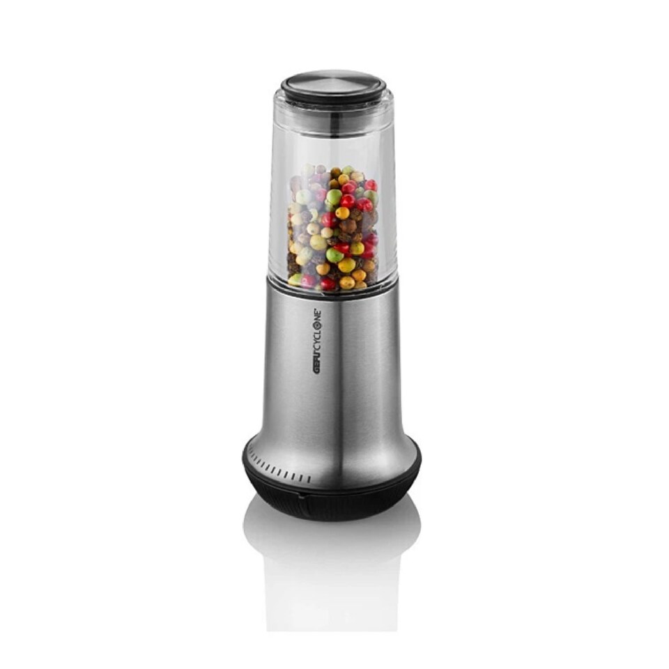 image 1 of GEFU X-Plosion Size L Manual Salt or Pepper Mill Silver