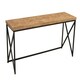 image 3 of Kickford Coffee Table With Black Iron Frame Black