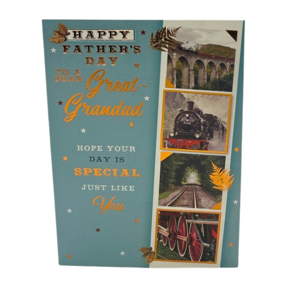 image 1 of For Great Grandad Vintage Style Photographic Design Father's Day Card