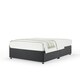 image 1 of Neptune Spring Graphite Plush Velvet Divan Set Small Single