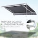image 5 of Outsunny Garden Sun Shade Canopy Retractable Awning, 4 x 3(m), Grey 