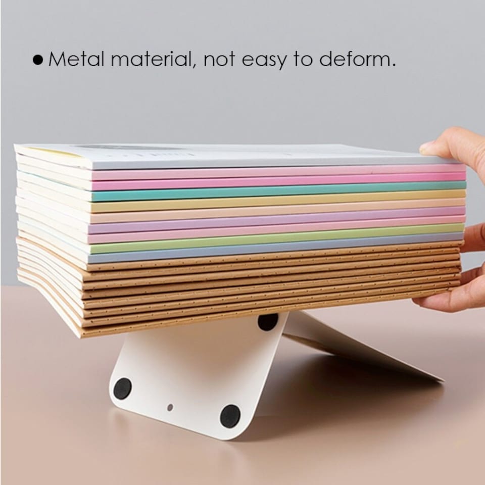 image 1 of Single Metal Book Stand with Anti Slip Pads