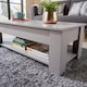 image 8 of Wooden Coffee Table With Lift Up Top Storage Area and Magazine Shelf | Grey
